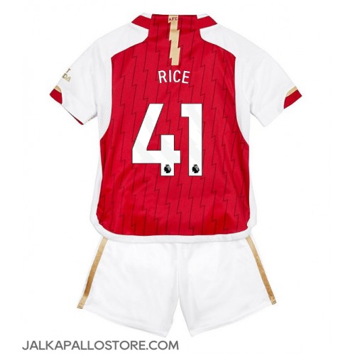 Arsenal Declan Rice #41 Kotipaita Lapsille 2023-24 Lyhythihainen (+ shortsit)